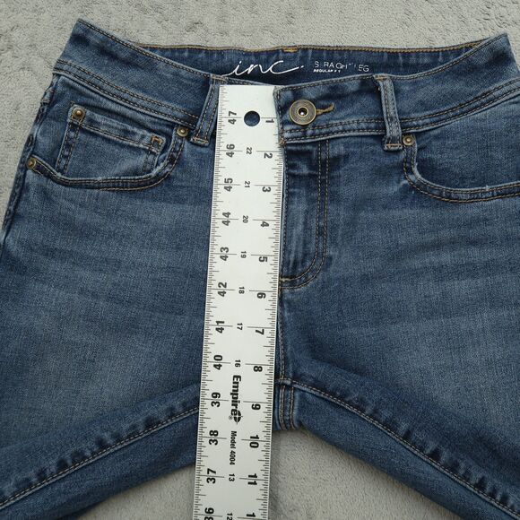 INC International Concepts Jeans Womens Size 2R Low-Rise Straight Leg 29" Inseam - Picture 8 of 16